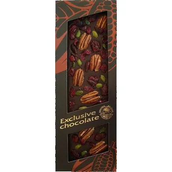 metr Čokoláda Exclusive s pekany, pistáciemi a brusinkami 130g