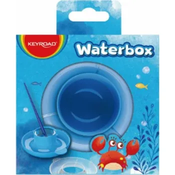 Keyroad KEYROAD malba šálek na vodu s podšálkem, krabička, modrá