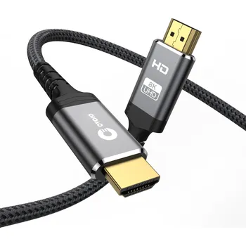 Video kabel HDMI 2.1 kabel pro KONZOLE PS5 XBOX 8K 4K 120Hz Silný Tlustý Kabel 50cm