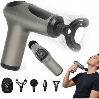 Masážní přístroj 3200 ot./min masážní přístroj se 4 vyměnitelnými hlavicemi pro kancelář a posilovnu