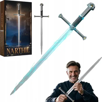 ostatní stavebnice STAVEBNICE MEČ LEGENDÁRNÍ 28 CM MODEL K SESTAVENÍ FANTASY DEKORACE DÁREK