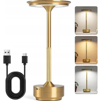 Lampička BEZDRÁTOVÁ STOLNÍ LAMPA LED S DOTYKOVÝM STMÍVAČEM NOČNÍ LAMPA DO LOŽNICE