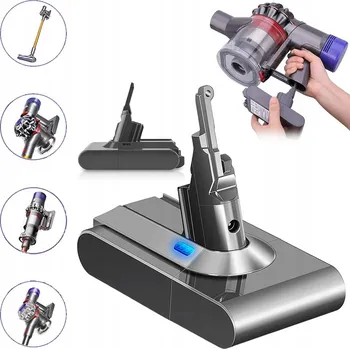 Bezpečnostní kamera AKUMULÁTOR BATERIE NÁHRADNÍ BATERIE PRO DYSON V8 21.6V 4600MAH OCHRANA PŘEHŘÁTÍ