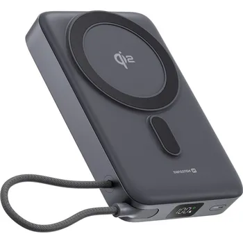 Powerbanka Swissten MagSafe Qi 22013979 10 Ah černá