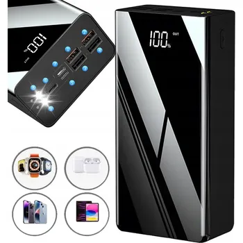 Powerbanka POWERBANKA 50000MAH SE ZRCADLOVÝM POVRCHEM PRO KEMPOVÁNÍ A CESTOVÁNÍ