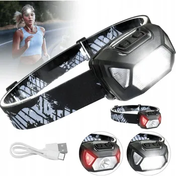 Čelovka 5W Čelovka Led 2000lm s Ipx4 a dobou provozu až 15 hodin, světlomet