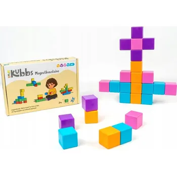 ostatní stavebnice LOMAKO Magnetické Kubbs Stavebnice Montessori Sada 24 Kusů