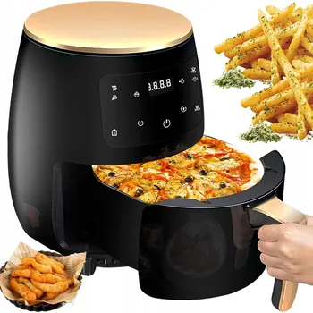 fritéza HORKOVZDUŠNÁ FRITÉZA 6L S DOTYKOVÝM LED DISPLEJEM PRO PEČENÍ KOLÁČŮ A PIZZY