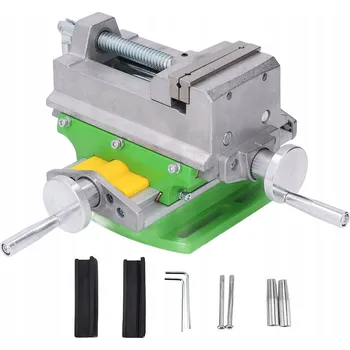 Svěrák KŘÍŽOVÝ SVĚRÁK PRO STOLNÍ VRTAČKU, STROJNÍ KŘÍŽOVÝ DVOUOSÝ SVĚRÁK