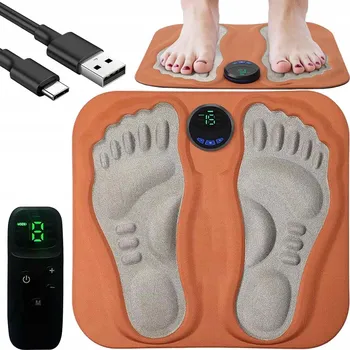 Masážní přístroj MASÁŽNÍ PŘÍSTROJ NA NOHY EMS Foot Massager PILOTEM 6 PROGRAMŮ PŘENOSNÝ NA AKUMULÁTOR