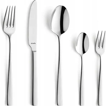 Příbor AMEFA Sada Příborů 30 Kusů pro 6 Osob Nerezová Ocel Vhodné do Myčky