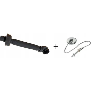 Sifon Vanový, umyvadlový, sprchový, kabinový flexibilní sifon roztažitelný 80cm S3