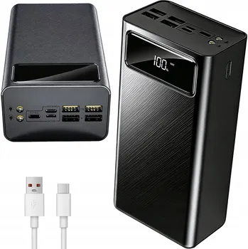 Powerbanka POWERBANKA 50000MAH S RYCHLÝM NABÍJENÍM USB-C USB-A S KABELEM
