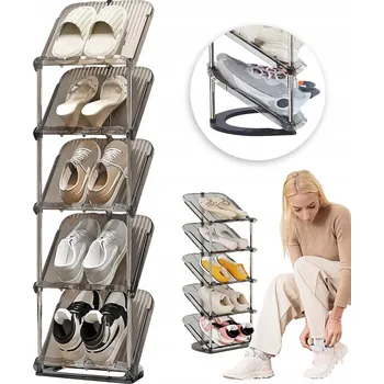 Botník Bedee 21 x 101 x 101 cm kovová, odstíny šedé