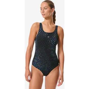 Dámské plavky DECATHLON Dámské jednodílné plavky Kimy 42 ČERNÁ