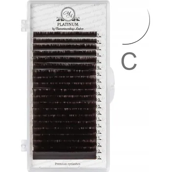 Umělé řasy Řasy na prodlužování tmavě hnědé PLATINUM 0,07 C 12mm