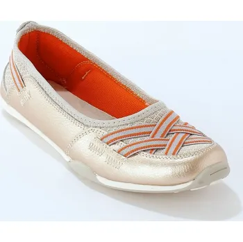 Dámské baleríny Kožené sportovní baleríny zlatavá 40