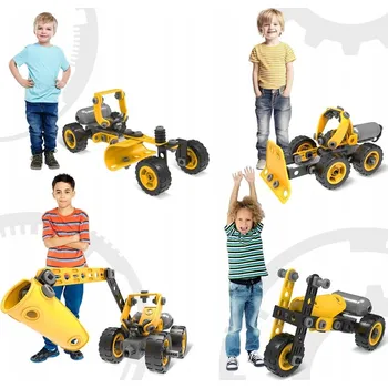 ostatní stavebnice KRABIČKA SADA MALÝCH STAVEBNICE VOZIDLA JAKO DÁREK POLICIE NA Den dětí