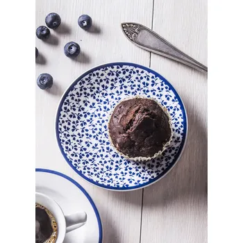 Talíř Porcelánový talíř / podšálek LAURA ASHLEY FLORIS bílý 12 cm