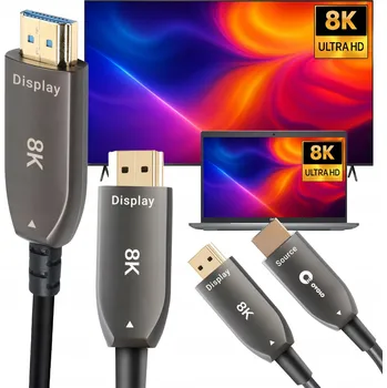 Video kabel Kabel OVOLO AOC optický kabel bezztrátový zvuk Ovolo PREMIUM HDMI - HDMI 15 m