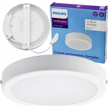 LED panel LED Panelové Svítidlo Philips Nástěnný Kulatý 12W 1200lm 4000K Do Obývacího Pokoje