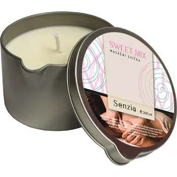 Masážní přípravek Eureko Masážní svíčka SENZIA Sweet Mix, 200 ml