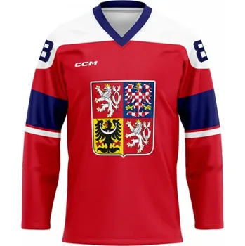 Pánská vesta Reprezentační dres CCM ZOH bez reklam červený Pastrňák, Senior, červená, XL CCM