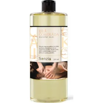 Masážní přípravek Eureko Masážní olej SENZIA Bílá čokoláda, 200 ml