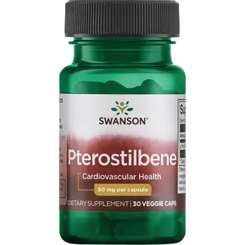 Speciální výživa Swanson Pterostilben - 50 mg, 30 rostlinných kapslí Doplněk stravy