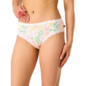 Dámské spodní prádlo Kalhotky Key LPC 576 A26 A'2 M-2XL fialovo-bílá M