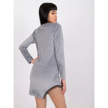 Dámské šaty Sukienka-DHJ-SK-6509.82P-šedá jedna velikost