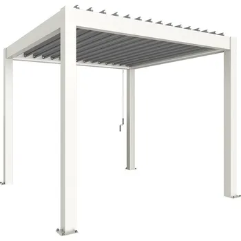 Pergola Biohort Hliníková Pergola 3x3, Bílá / stříbrná metalíza (Originální pergola v kvalitě od Biohort)