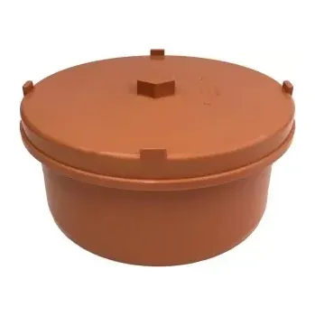 kanalizace KG čistící uzávěr do hrdla DN 160 oranžový (SN 4 + SN 8)