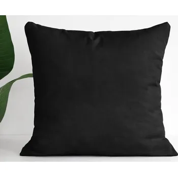 Povlak na polštářek XPOSE® Bavlněný povlak na polštář MICHAELA - černý 50x50 cm, Bavlna + Prodloužená možnost vrácení zboží do 50 dnů