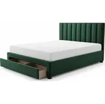 Postel Grace 160 × 200 cm, tmavě zelená