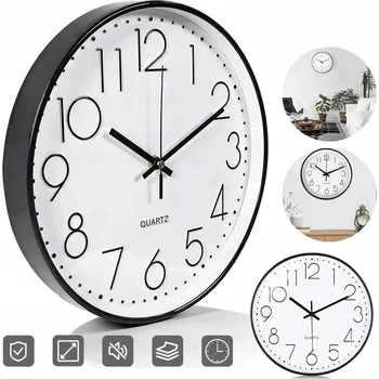 Hodiny Nástěnné hodiny Bedee bílé 30 cm