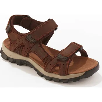 Dámské sandále Sportovní sandály na suchý zip kaštanová 44