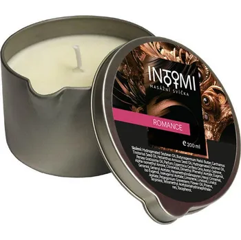 Masážní přípravek Eureko Masážní svíčka INTIMI Romance, 200 ml