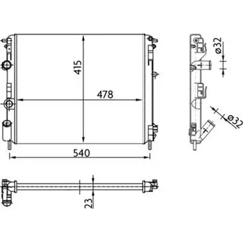 Chladič motoru Chladič, chlazení motoru MAHLE CR 36 000S