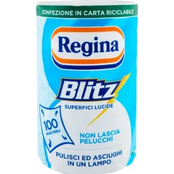 Utěrka BLITZ Papírové Utěrky Regina Bílé Velká Role BEZ PRACHU A ŠMOUH