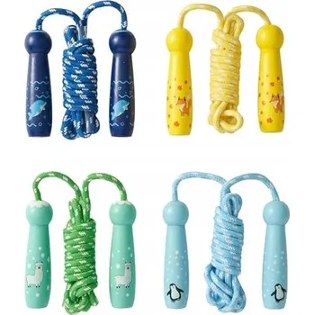 Švihadlo TWIDDLERS Nastavitelné dětské švihadlo s dřevěnými rukojeťmi