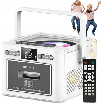 Hi-Fi komponenty RÁDIO S BLUETOOTH FM AUX CD KAZETA FM PŘENOSNÝ REPRODUKTOR USB-C