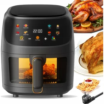 fritéza HORKOVZDUŠNÁ FRITÉZA BEZ OLEJE AIR FRYER VÝKONNÁ 2400W PŘÍSLUŠENSTVÍ 8L
