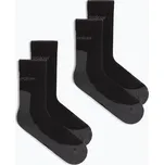 Pánské ponožky icebreaker Merino Hike+ Light Crew 2 pairs black/obsidian