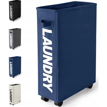 Koš na prádlo Koš na prádlo Virklyee 43 l modrý, vícebarevný