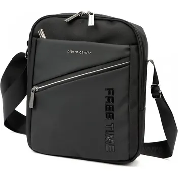 Pánská crossbody taška černá - Pierre Cardin Naim černá