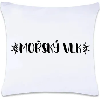 Dekorativní polštářek DOBRÝ TRIKO Polštář s potiskem 40 x 40 cm Mořský vlk Oboustranný tisk: NE