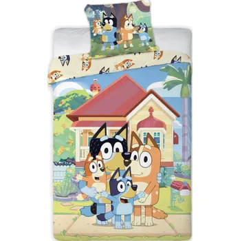 Polštář Dětské povlečení Bluey Family 100x140cm