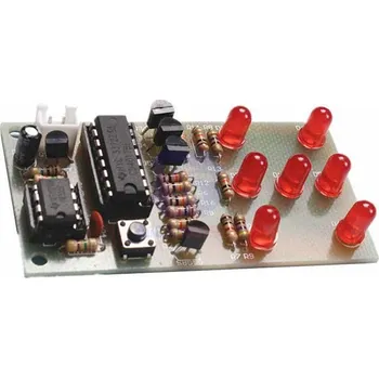 Elektronická stavebnice Hrací kostka elektronická červená, STAVEBNICE ISCK057A