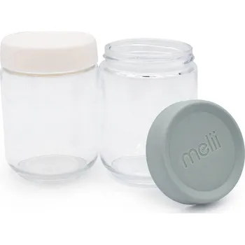 Dóza na potraviny Melii Overnight Oats 473 ml 2 ks béžová/zelená